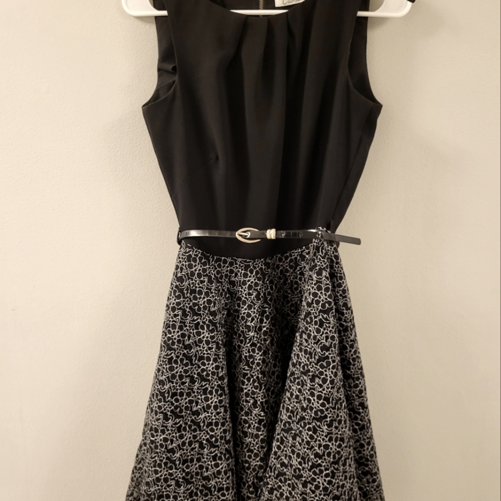 Black lace dress